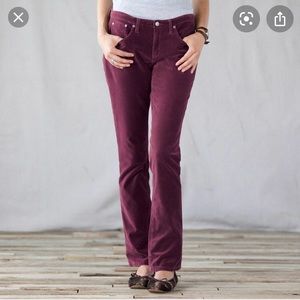 COPY - Sundance Day and Night velveteen red jeans